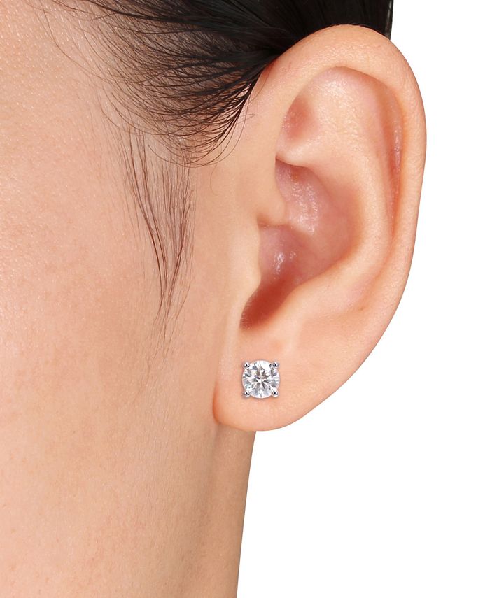 Macys moissanite earrings Clearance