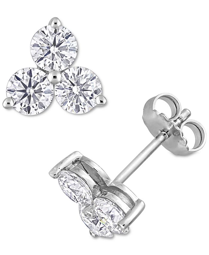 Macys moissanite hot sale earrings