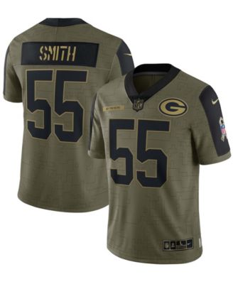 Nike Green Bay Packers No55 Za'Darius Smith Black Men's Stitched NFL Limited 2016 Salute To Service Jersey