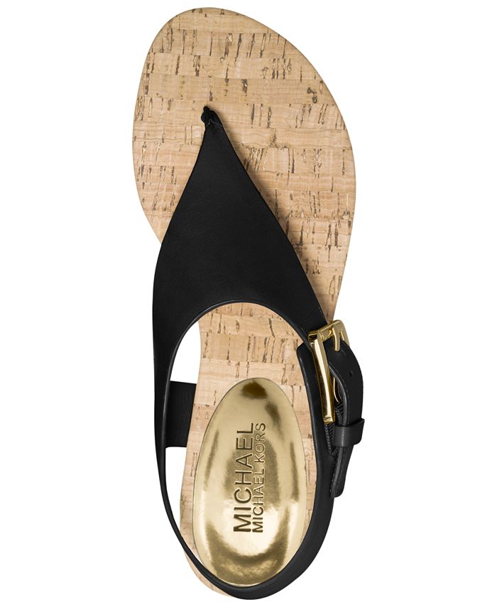 Michael michael kors london top thong block heel sandals