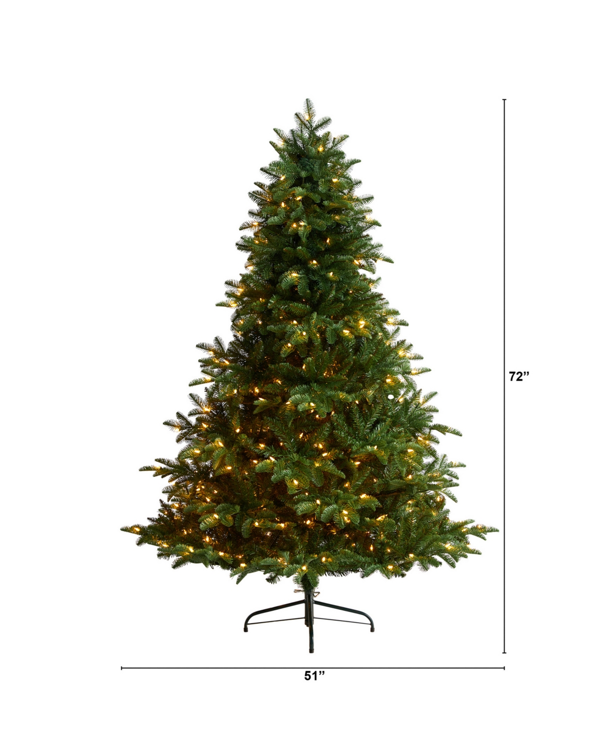 South Carolina Spruce Artificial Christmas Tree with 400 Warm Lights and 1908 Bendable Branches,