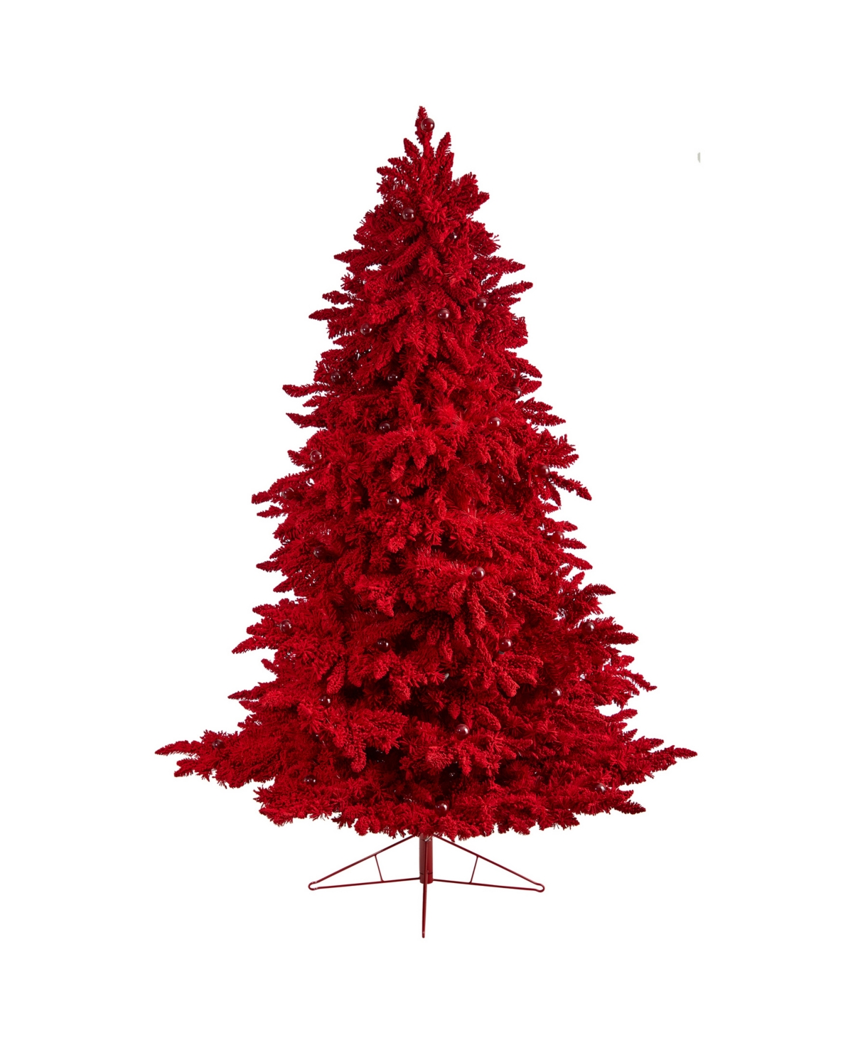 Flocked Fraser Fir Artificial Christmas Tree,