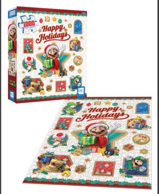 Super Mario "Happy Holidays" 1000-Piece Puzzle