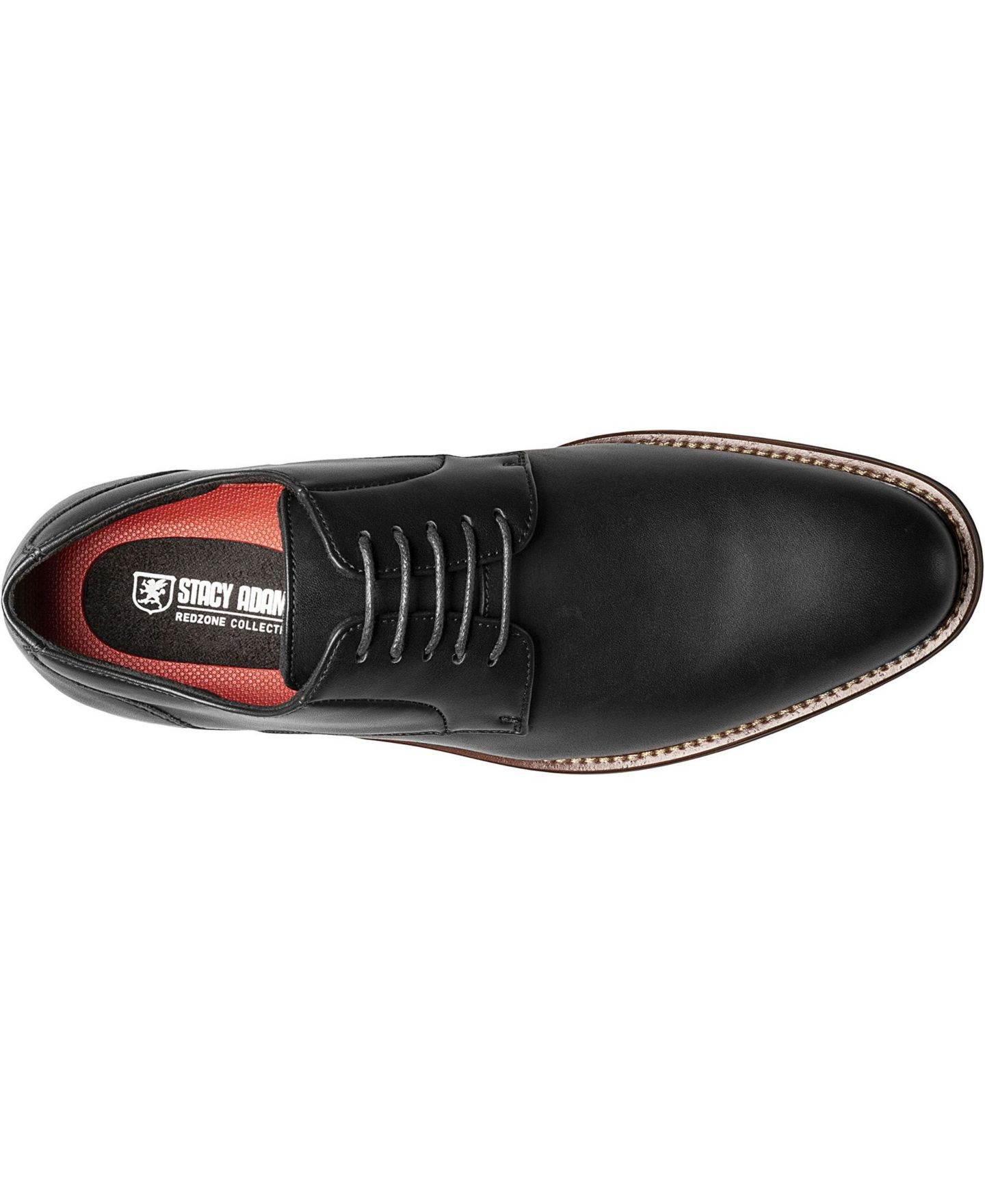 Мужские туфли Stacy Adams Marlton Plain Toe Oxford, цвет: Чёрный — фото 4