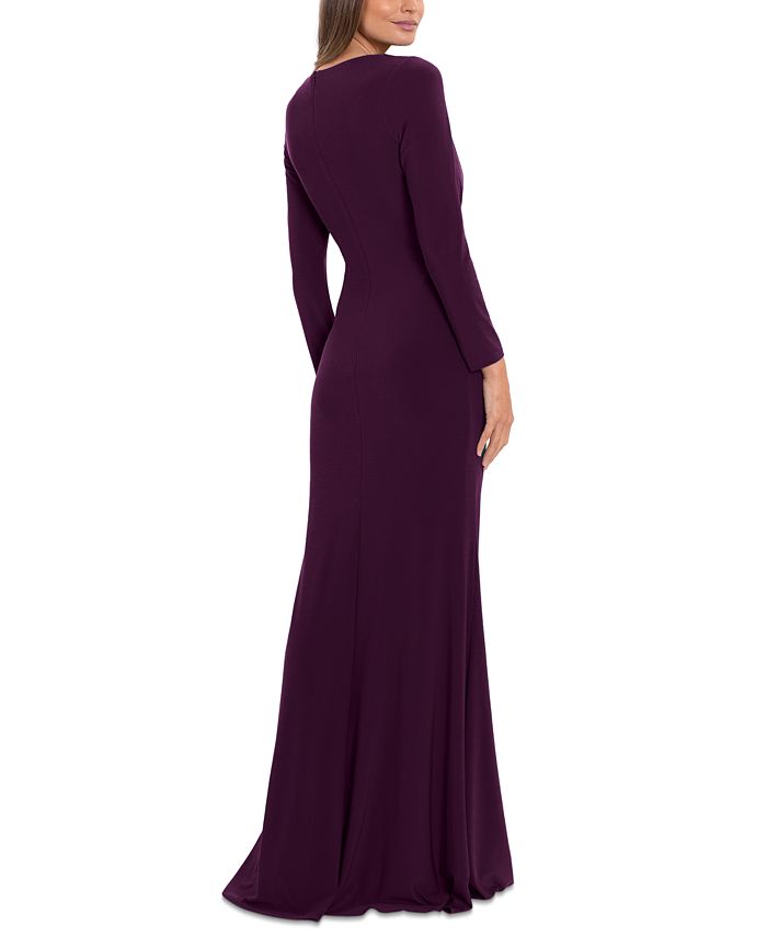Betsy & Adam Women's V Neck Gown Red Size 20W
