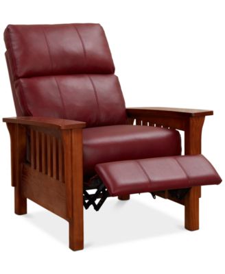 Harrison Leather Pushback Recliner