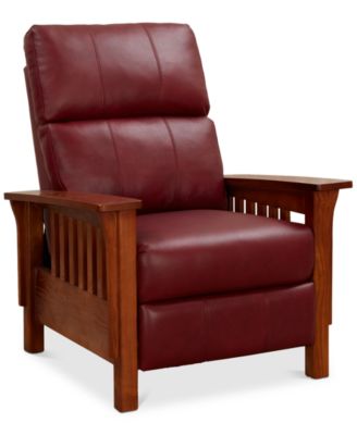 Harrison Leather Pushback Recliner