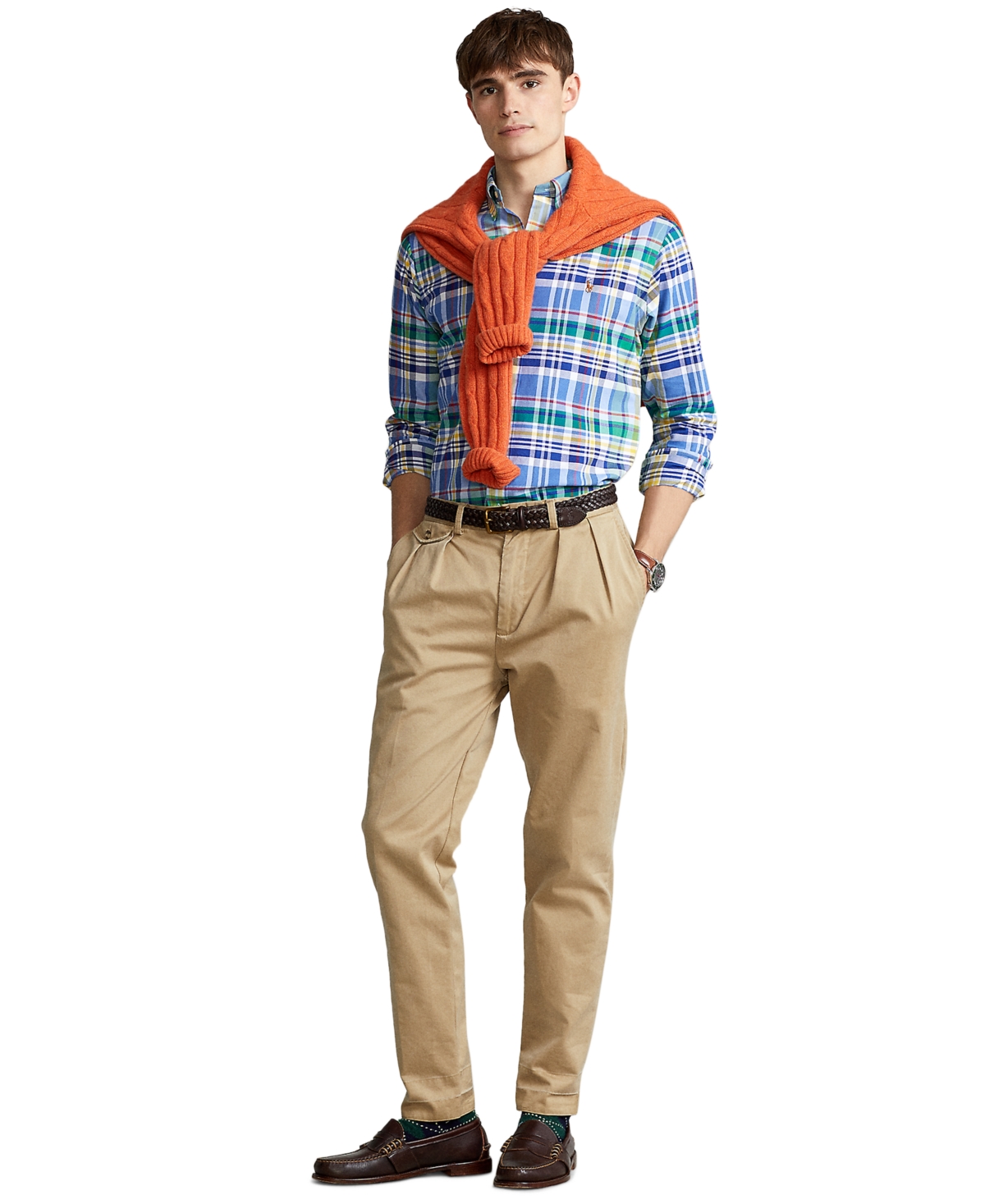 Polo Ralph Lauren Classic Fit Oxford Shirt -Red Multi