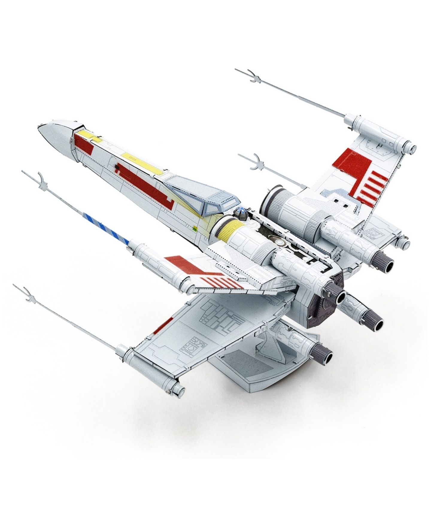 Детские конструкторы Fascinations Star Wars Premium Series X-Wing Starfighter 3D Metal Model Kit, 2-Piece, Ages 14+ — фото 4