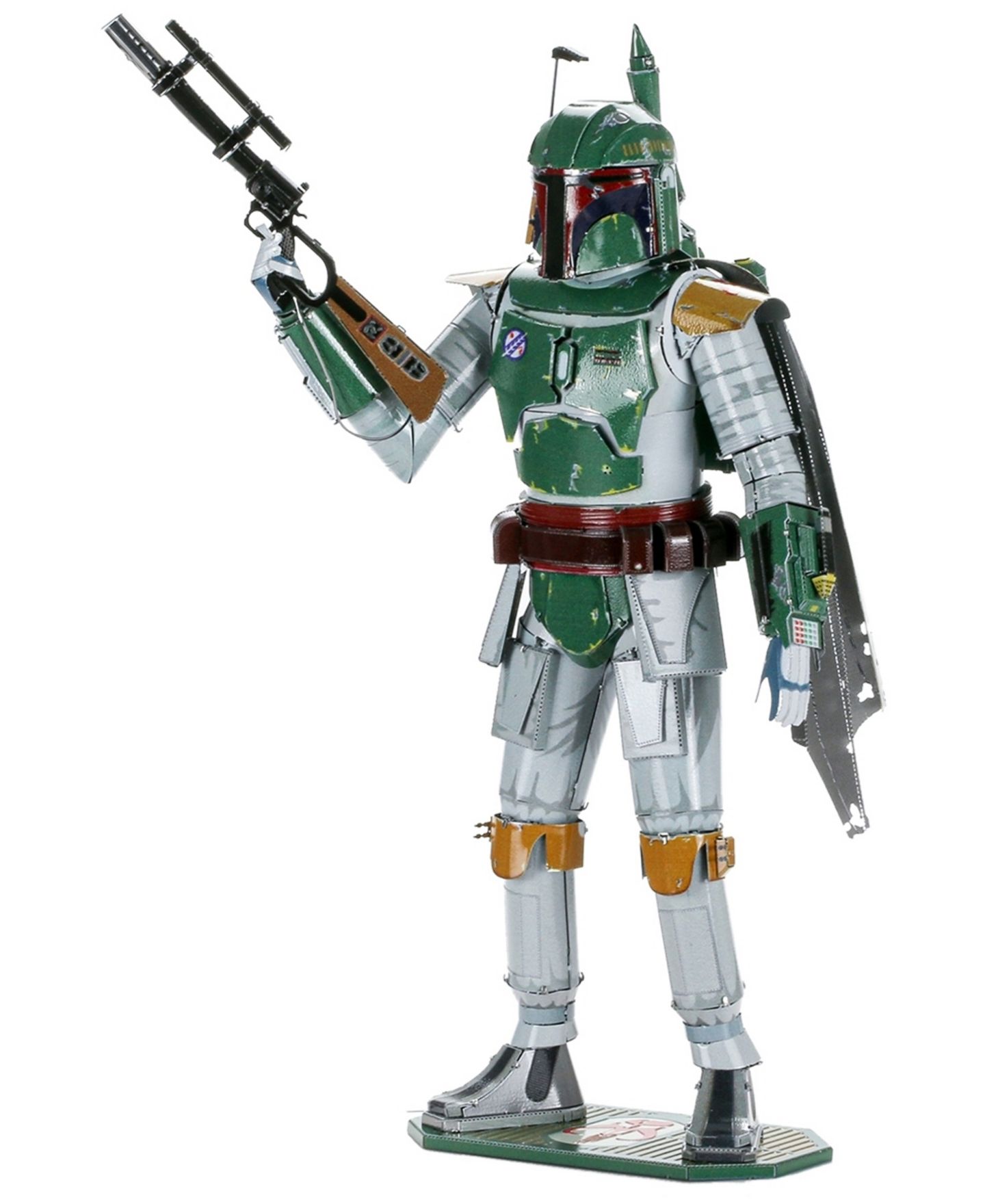Детские конструкторы Fascinations Star Wars Boba Fett 3D Metal Model Kit, 3-Piece Set, Ages 14+ — фото 3