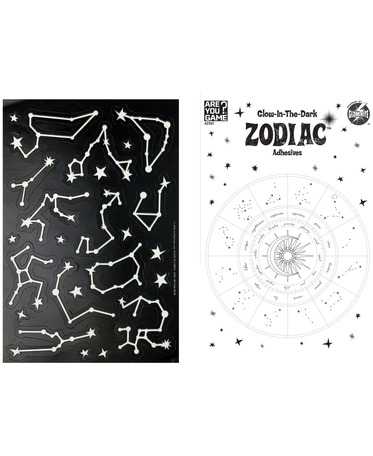 Shop Areyougame Glow-in-the-dark Zodiac Adhesives In No Color