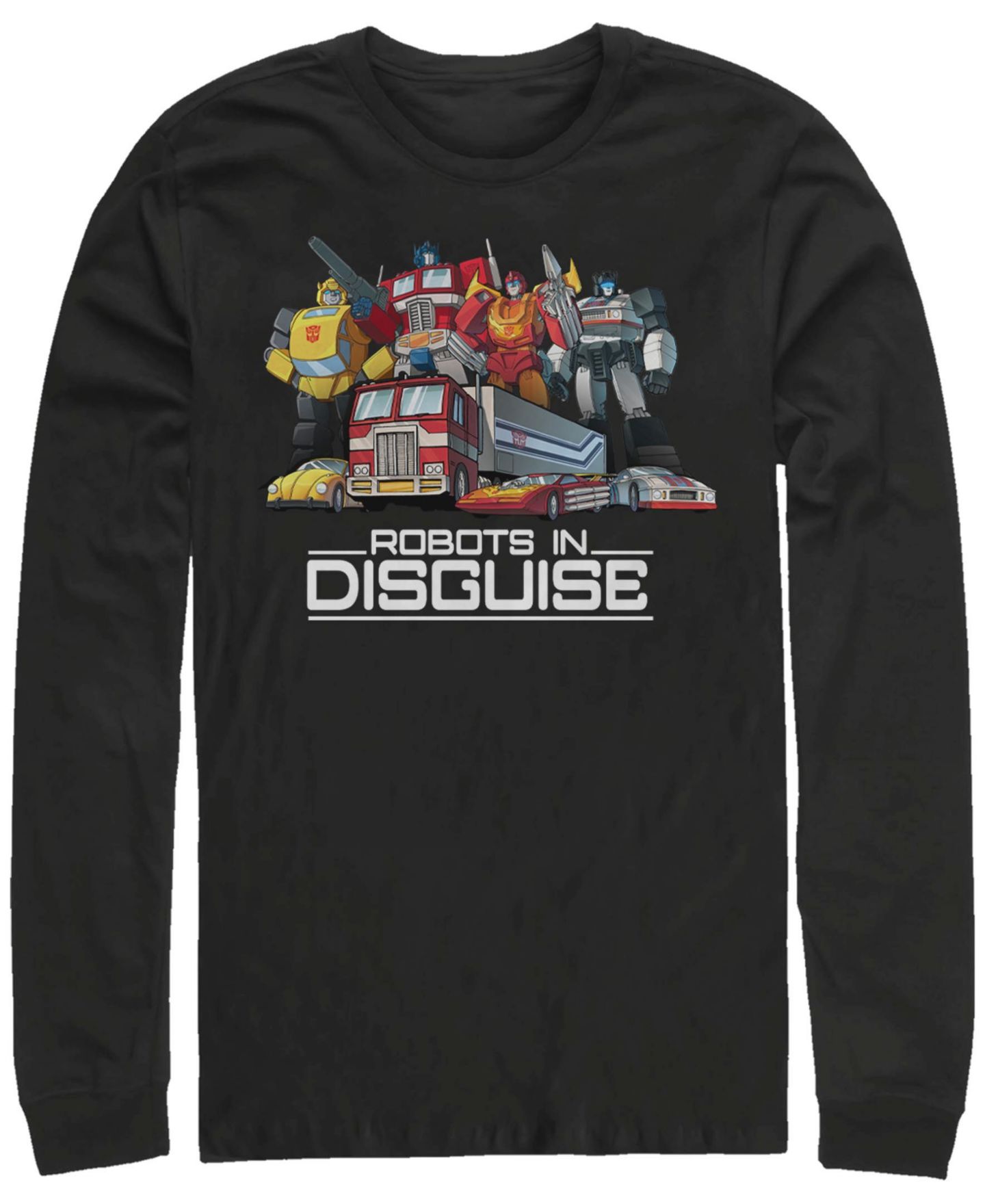 Мужская футболка Fifth Sun Transformer Robots in Disguise Long Sleeve, цвет: Чёрный — фото 1