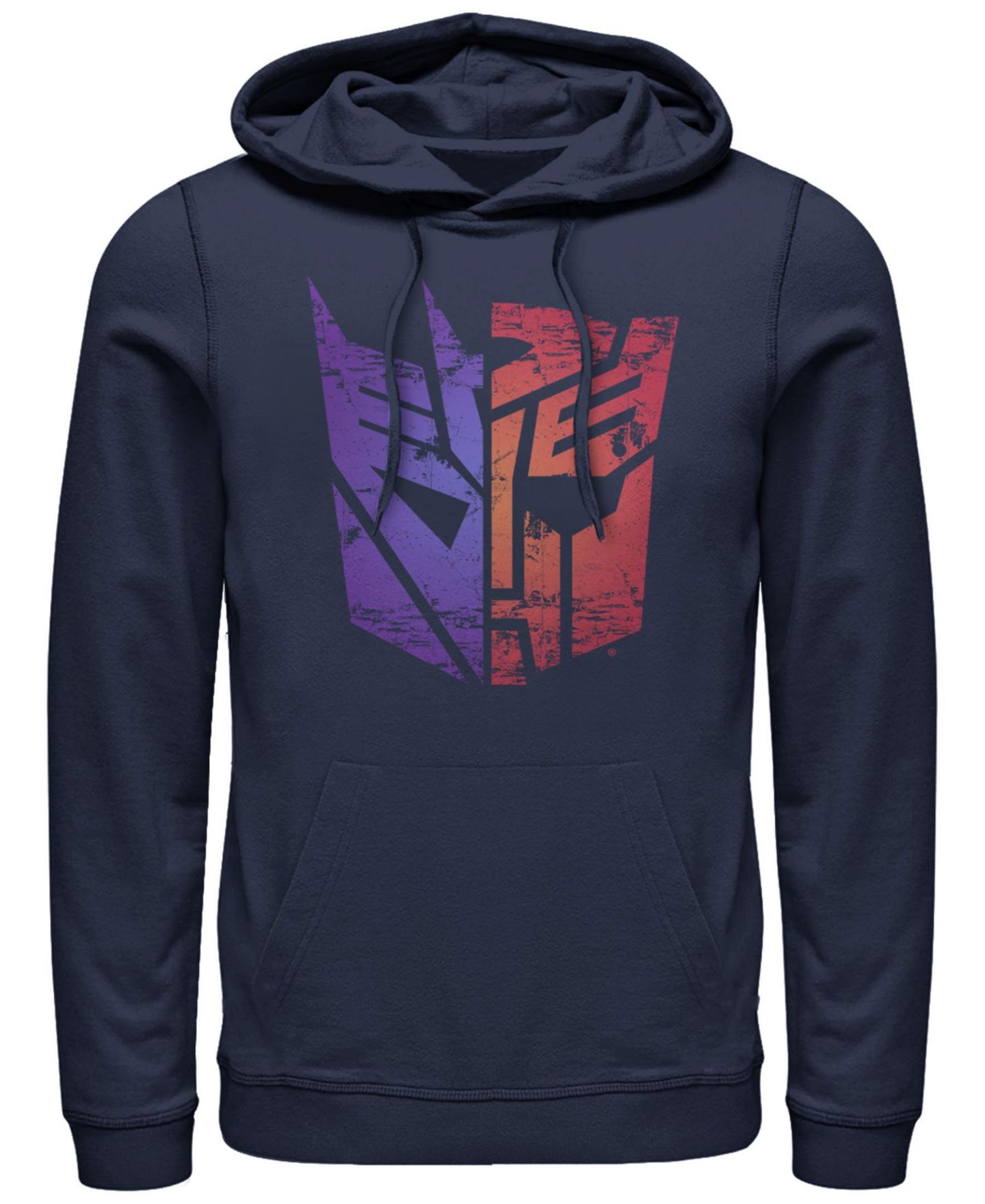 Мужское худи Fifth Sun Transformer Split Logo Fleece, цвет: Тёмно-синий — фото 1