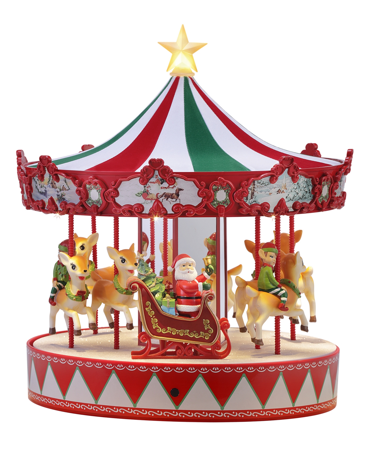 Mr. Christmas Vintage-Like Carousel, 13"