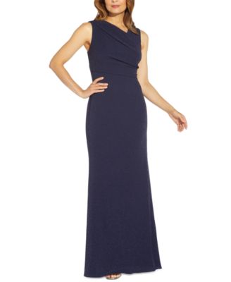 Adrianna Papell - Asymmetrical-Neck Gown