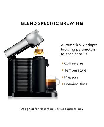Nespresso Vertuo Coffee and Espresso Maker by Breville, Chrome with Milk Frother -
