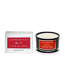 No 77, White Tea Ginger 3 Wick Onyx Bowl Candle, 17 Ounce