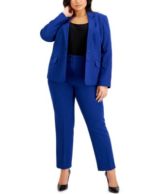 plus size royal blue pantsuit