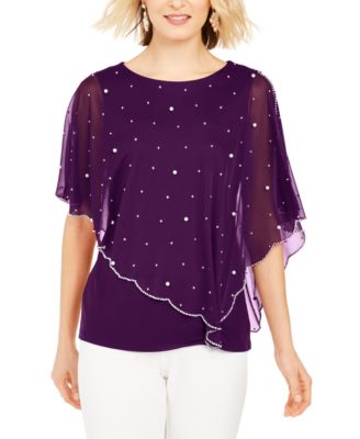 dressy purple tops