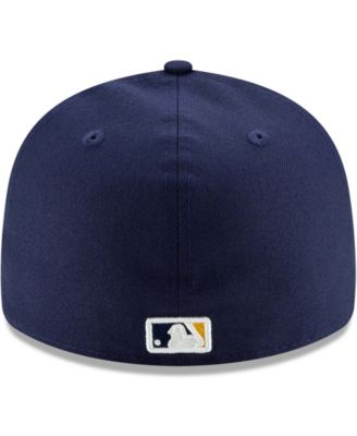Men's Navy Milwaukee Brewers Authentic Collection On-Field Low Profile 59Fifty Fitted Hat