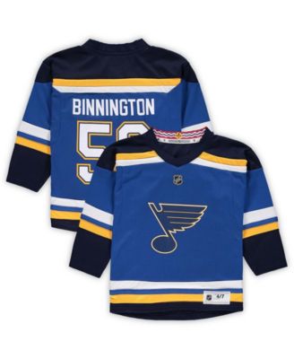 Blues binnington jersey deals