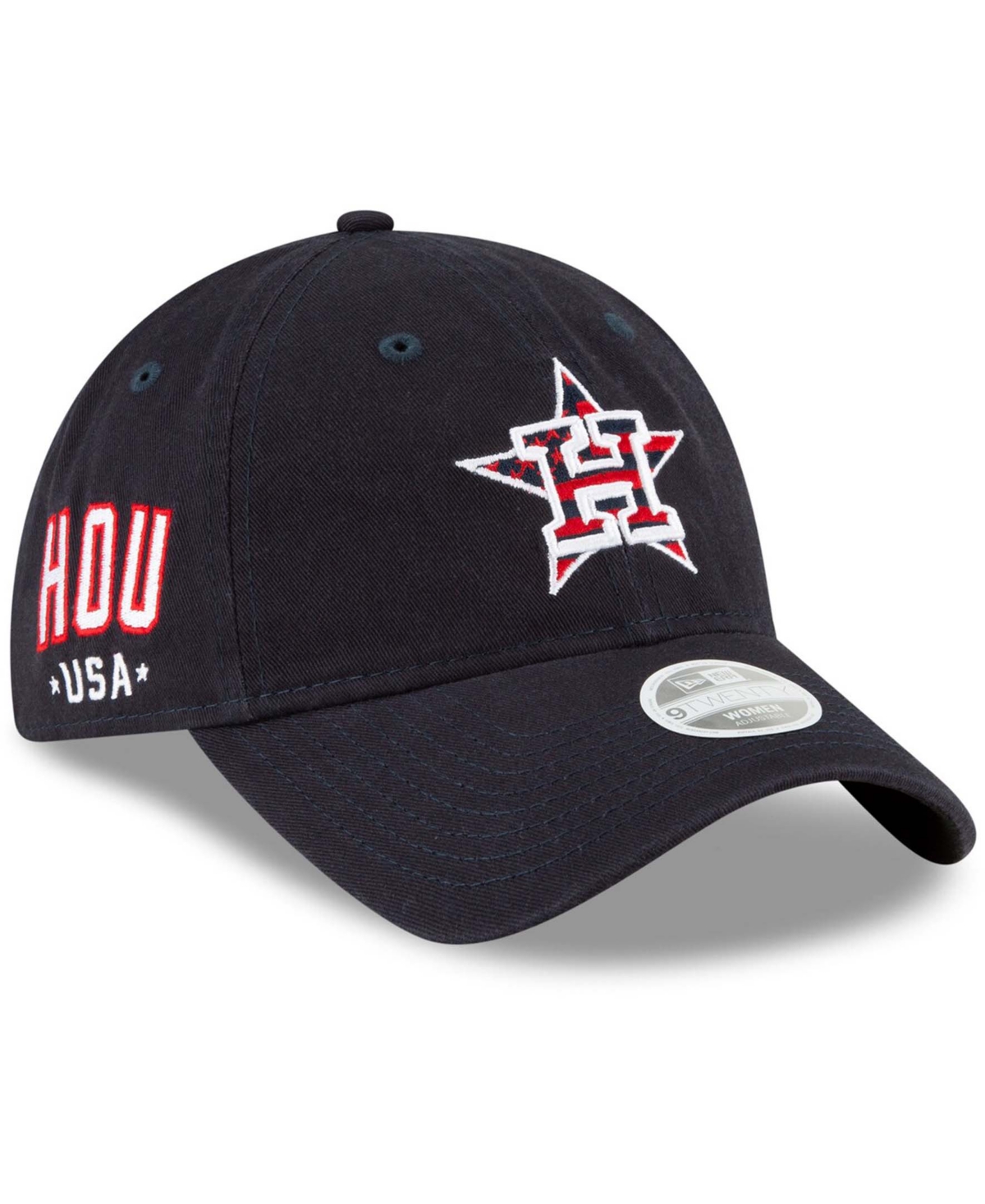New Era Women's Navy Houston Astros 4th Of July 9twenty Adjustable Hat