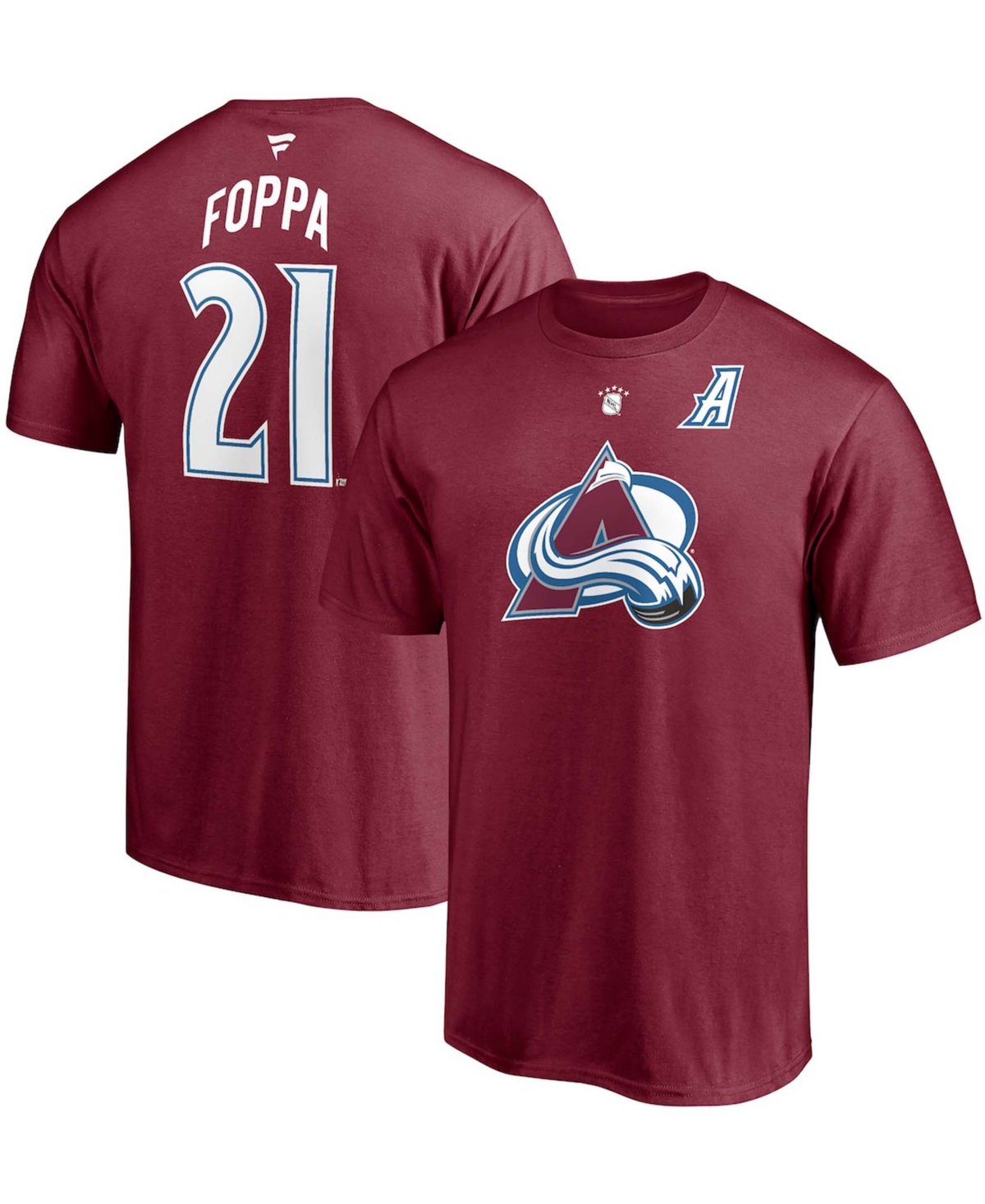 Men's Peter ForsbergColorado Avalanche Authentic Stack Retired Player Nickname Number T-shirt - Burgundy