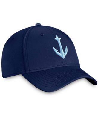Men's Deep Sea Navy Blue Seattle Kraken Secondary Logo Flex Hat