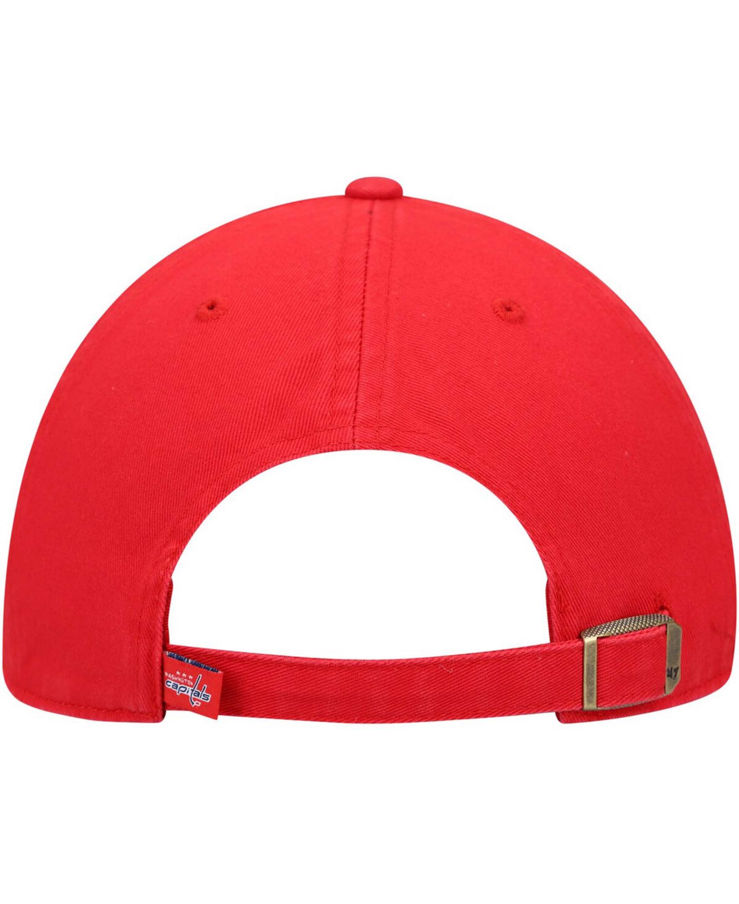 Мужская кепка '47 Brand Red Washington Capitals Team Clean Up Adjustable Hat — фото 5