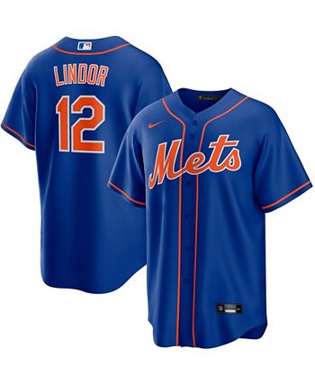 Nike Men's Francisco Lindor Royal New York Mets Alternate Replica Player  Jersey - Macy's