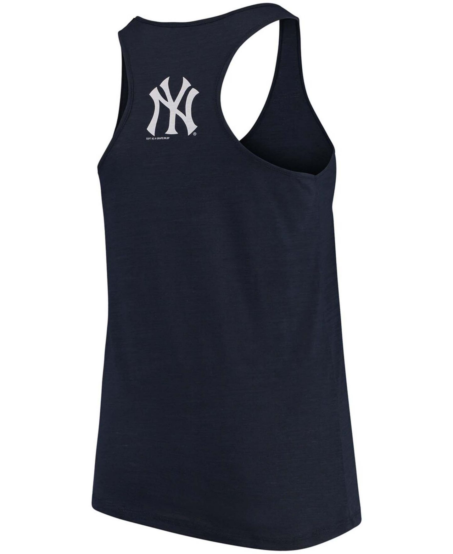 Женский топ Soft As A Grape Plus Size Navy New York Yankees Swing For The Fences Racerback — фото 3
