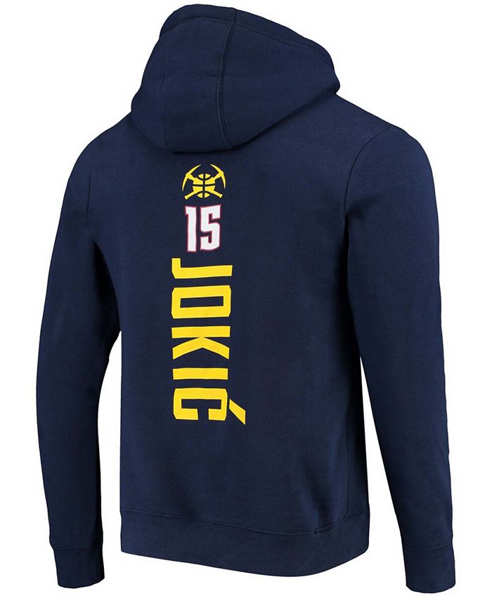 Fanatics Mens Nikola Jokic Navy Denver Nuggets Team Playmaker Name Number Pullover Hoodie Macys