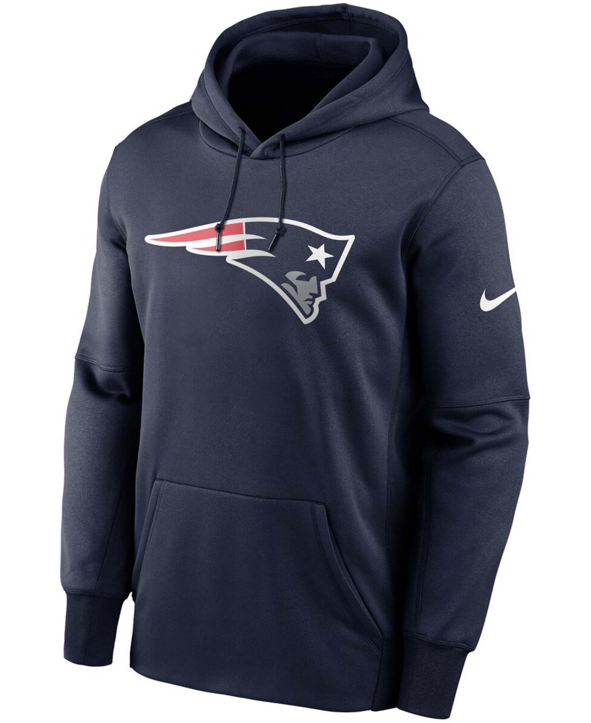 Shop Nike Men's Navy New England Patriots Fan Gear Primary Logo Performance Pullover Hoodie