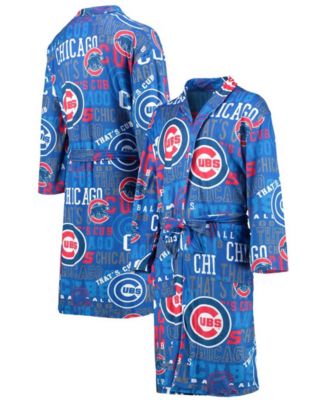Men's Royal Chicago Cubs Ensemble Microfleece Robe - Macy's