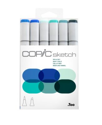 Copic Sketch Marker Set, 6 Colors