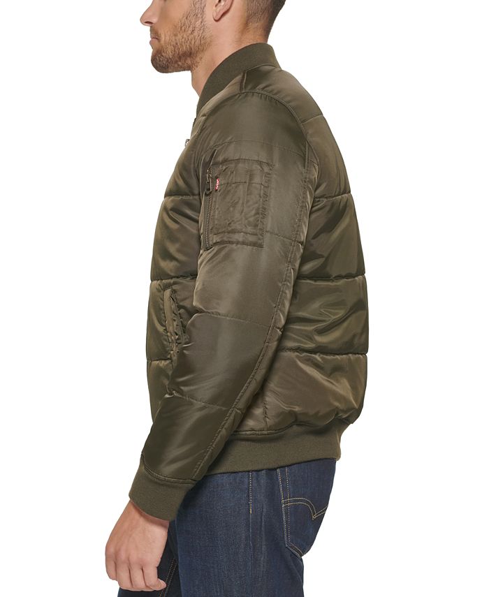 Levi's Men's Quilted Puffer Bomber Jacket & Reviews Coats & Jackets