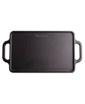 Rectangular 13" Cast Iron, Reversible Griddle Grill