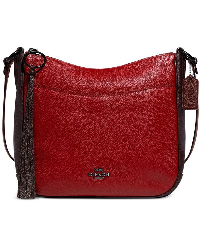 COACH Chaise Crossbody in Polished Pebble Leather Macy's