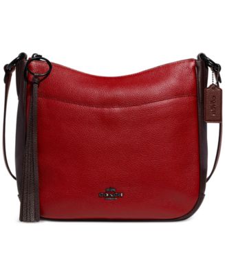 COACH Chaise Crossbody in Polished Pebble Leather - Macy's