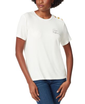 Anne Klein Denim and Sport Button 