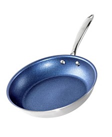 12 in. Stainless Steel Blue Tri-Ply Base Premium Nonstick Chef’s Quality Frying Pan