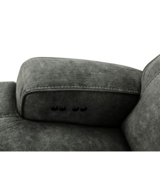 Sebaston 3-Pc. Fabric Sofa with 2 Power Motion Recliners, Created for Macy's
