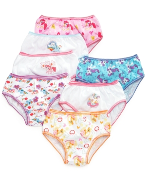 image of My Little Pony Cotton Underwear, 7-Pack, Little Girls & Big Girls