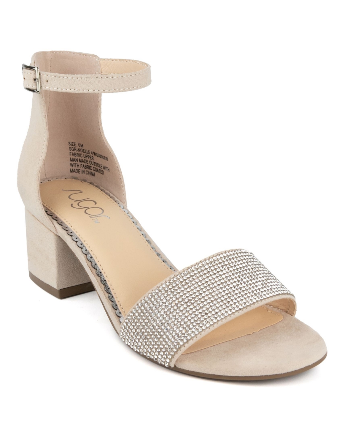 Women's Noelle Block Heel Sandals - Nude Micro