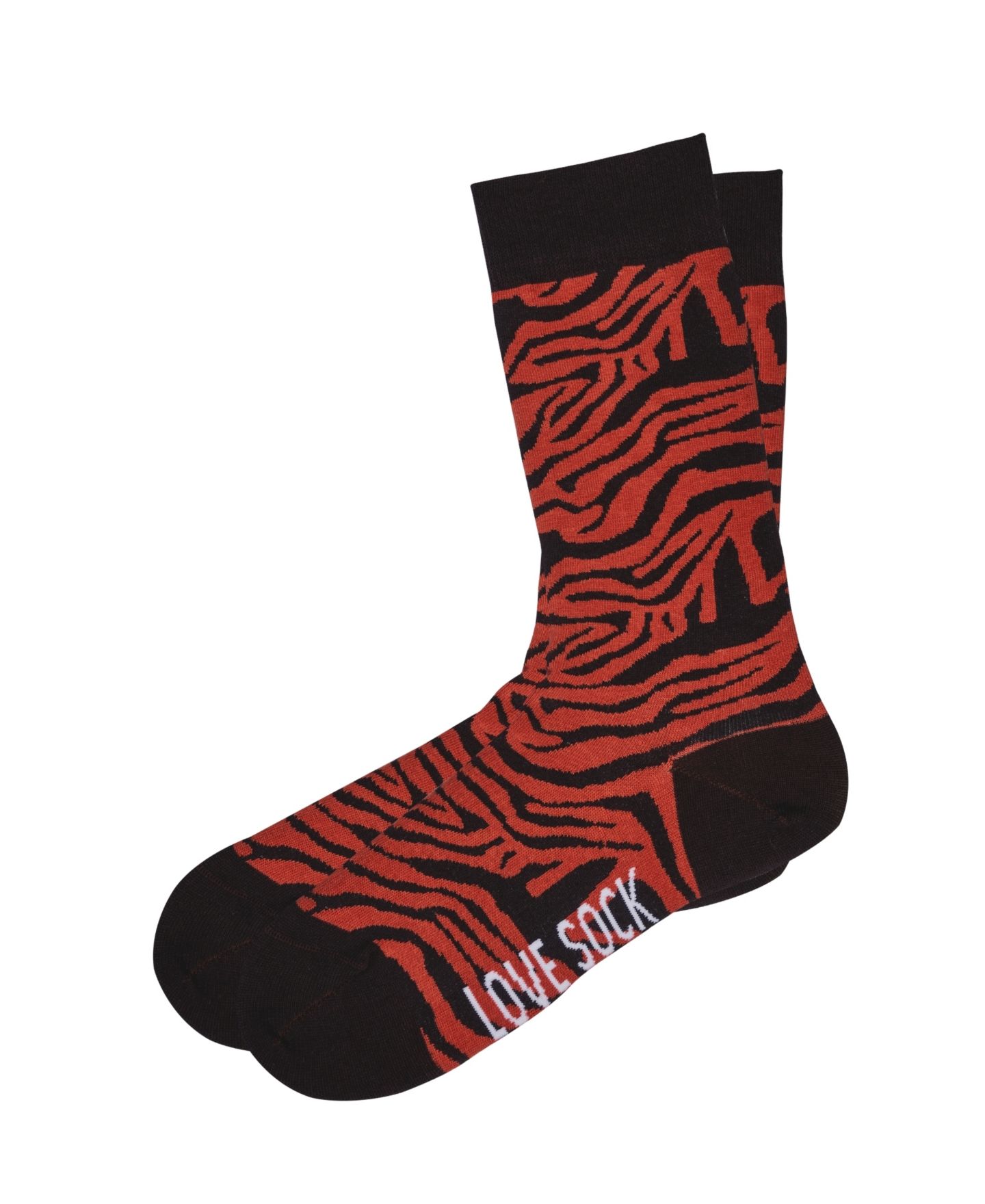 Носки Tiger, средней высоты, хлопок — Love Sock Company, цвет: Коричневый — фото 2