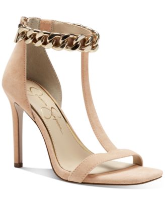 Jessica Simpson - Women's Omesa T-Strap Chain Dress Sandals