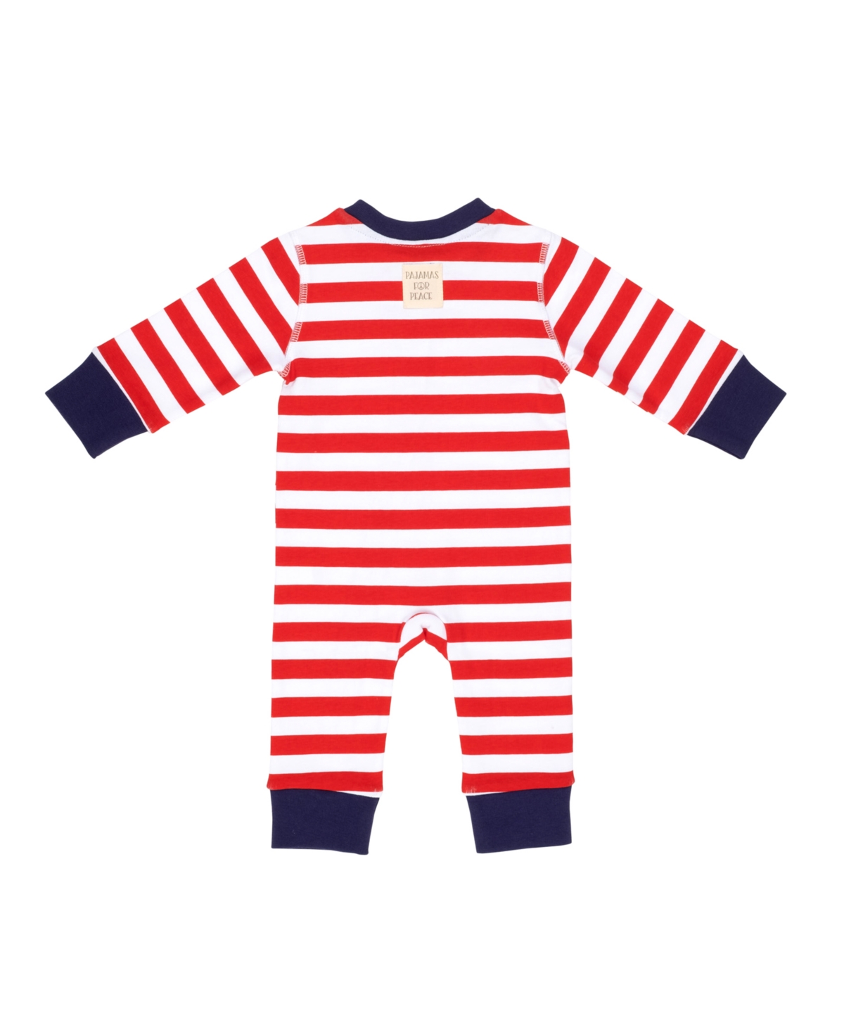 Pajamas for Peace Love Stripe Baby Boys and Girls Coveralls