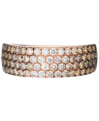 Ombr&eacute; Diamond (1-1/4 ct. t.w.) & Nude Diamond (1/6 ct. t.w.) Band in 14k Rose Gold