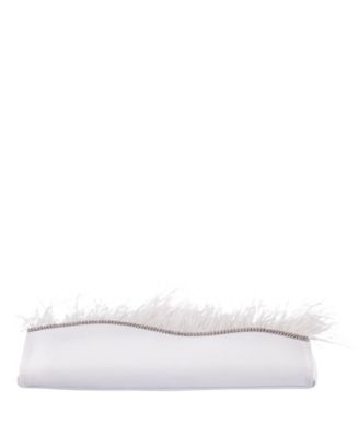 Women's Feather Flap Clutch