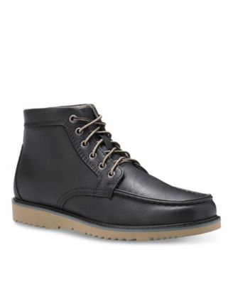 mens black moc toe boots